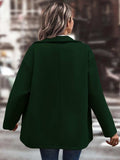 Pocketed Collared Neck Button Up Jacket - Trendsi - Flyclothing LLC