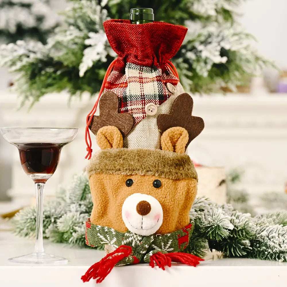 Christmas Wine Bottle Cover - Trendsi - Flyclothing LLC