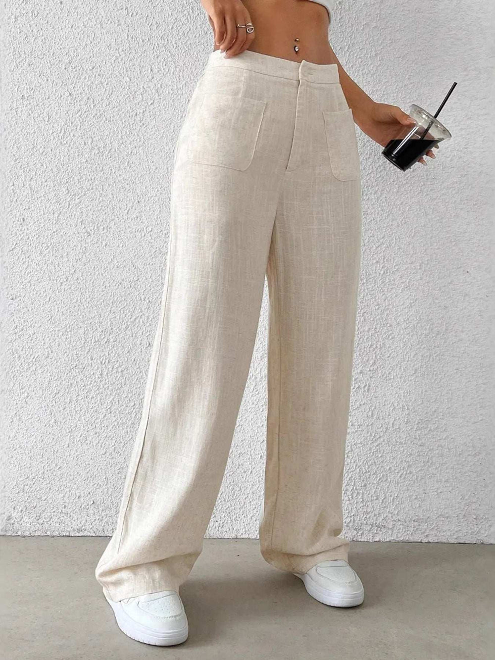 Wide-Leg Pants - Trendsi - Flyclothing LLC