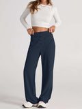 High Waist Wide Leg Pants - Trendsi - Flyclothing LLC