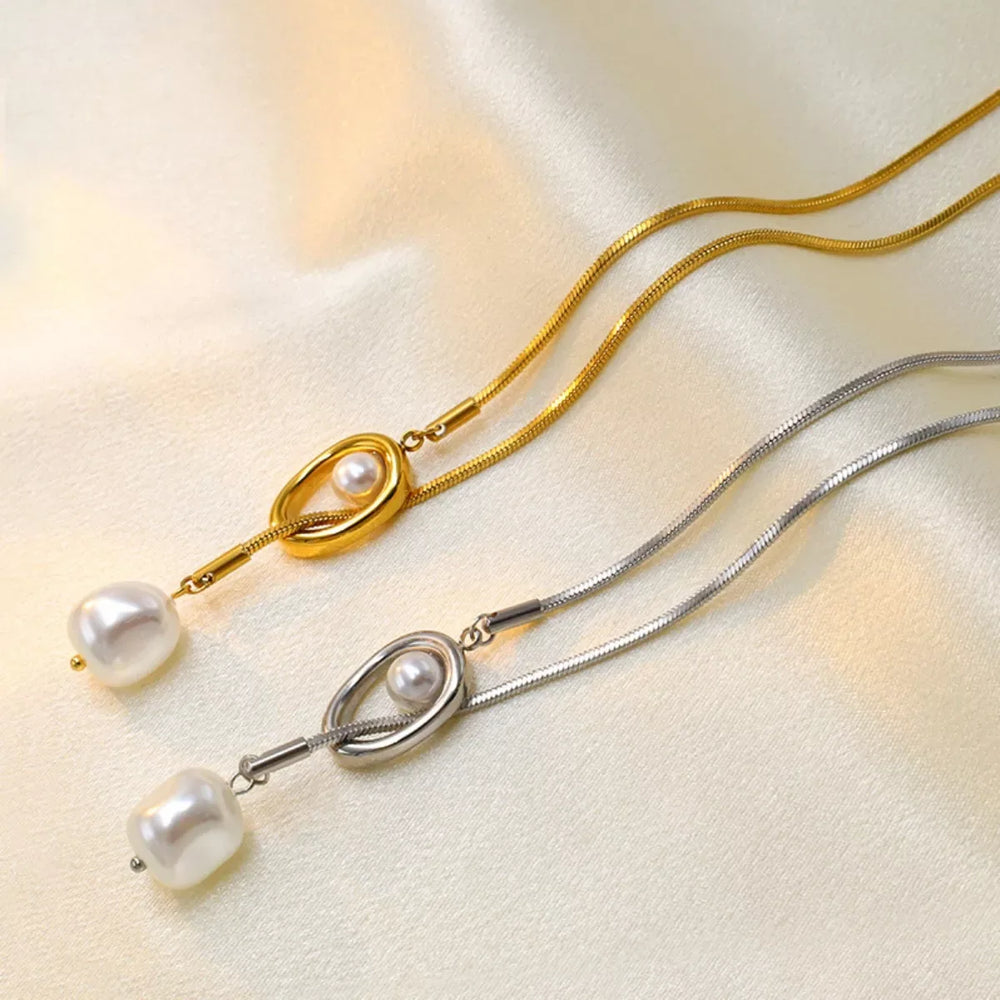 Pearl Pendant Necklace - Trendsi - Flyclothing LLC