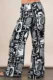 VERY J Printed Casual Wide Leg Resort Pants - Trendsi - Flyclothing LLC