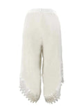 Full Size Lace Detail Wide Leg Pants Plus Size - Trendsi - Flyclothing LLC