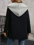 Drawstring Long Sleeve Hooded Jacket - Trendsi - Flyclothing LLC