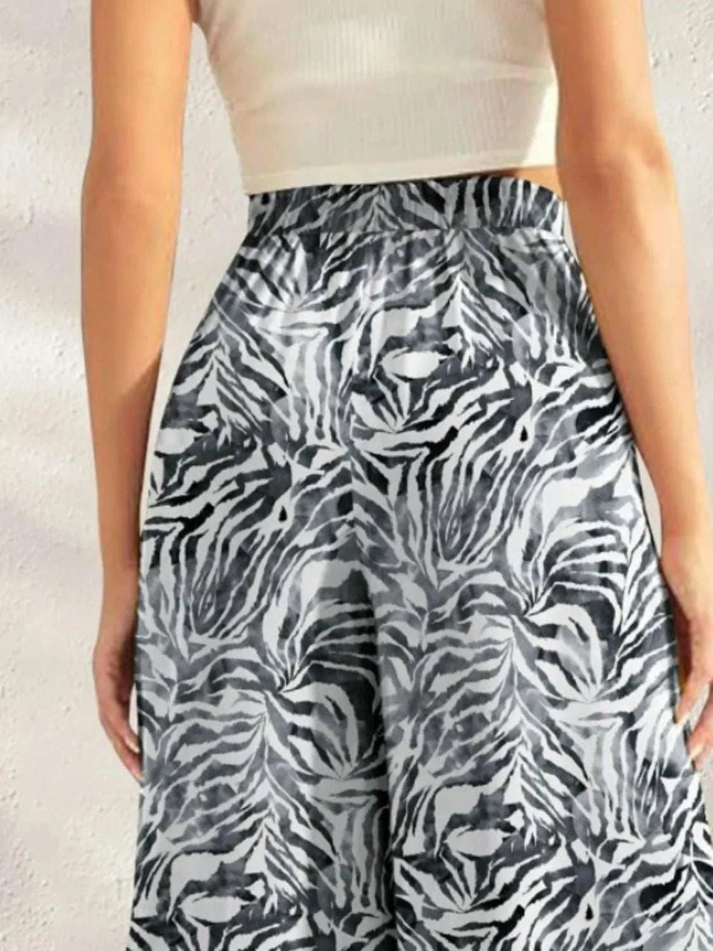 Printed Wide Leg Pants - Trendsi - Flyclothing LLC