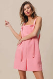 BiBi Texured Jacquard Romper with Side Pockets - Trendsi - Flyclothing LLC