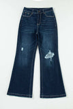 Distressed Wide Leg Jeans with Pockets - Trendsi - Flyclothing LLC