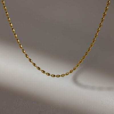 Titanium Steel Beaded Necklace - Trendsi - Flyclothing LLC