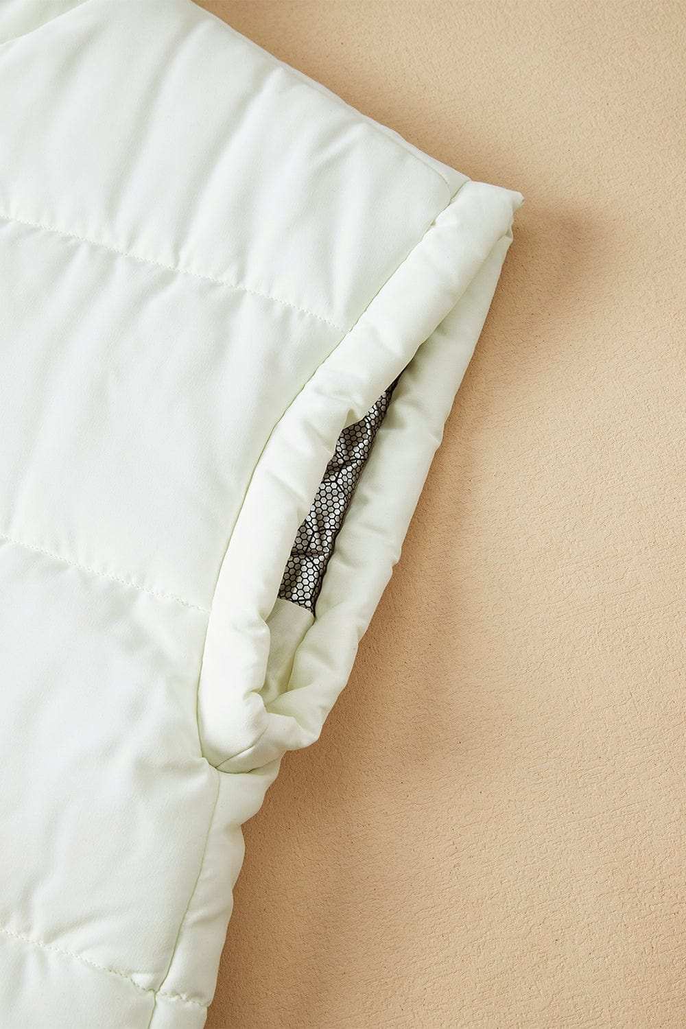 Zip Up Puffer Vest Coat with Pockets - Trendsi - Flyclothing LLC