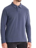Men's Collared Neck Long Sleeve Polo - Trendsi - Flyclothing LLC