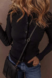 Button Up Collared Neck Cardigan - Trendsi - Flyclothing LLC
