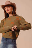 SO ME Pumpkin Rhombus Halloween Thanksgiving Sweater - Trendsi - Flyclothing LLC