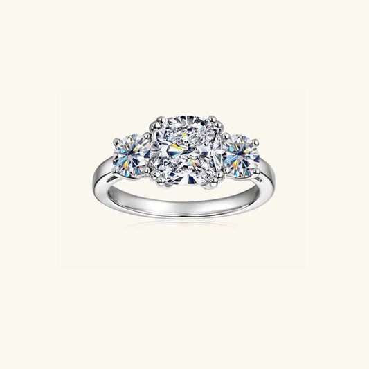3.5 Carat Moissanite 925 Sterling Silver Ring - Trendsi - Flyclothing LLC