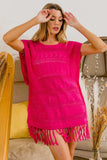 BiBi Fringed Hem Knit Top - Trendsi - Flyclothing LLC