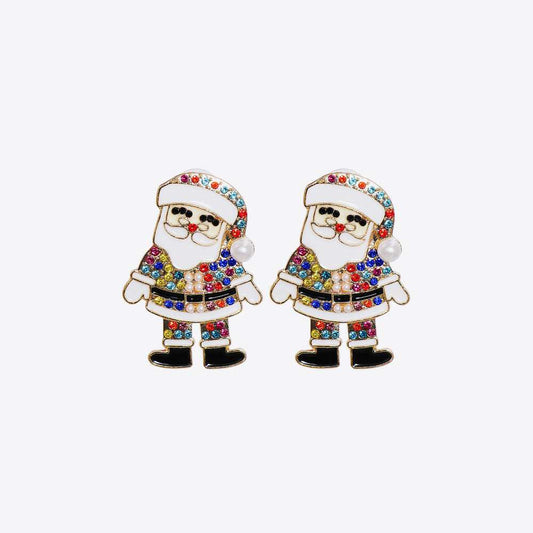 Rhinestone Alloy Earrings - Trendsi - Flyclothing LLC