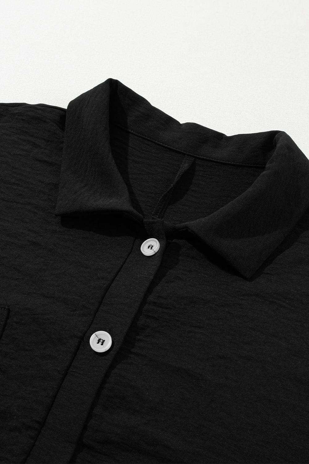 Half Button Collared Neck Romper - Trendsi - Flyclothing LLC