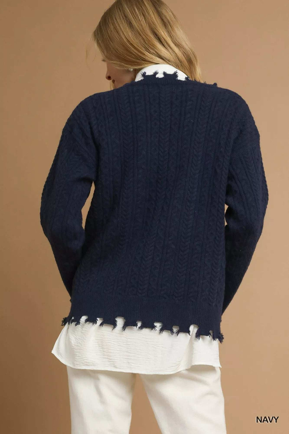 Umgee Distressed American Flag Sweater - Trendsi - Flyclothing LLC