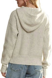 ADORA Hoodie Relaxed Fit Ribbed Cuffs Sweater Cardigan - Trendsi - Flyclothing LLC