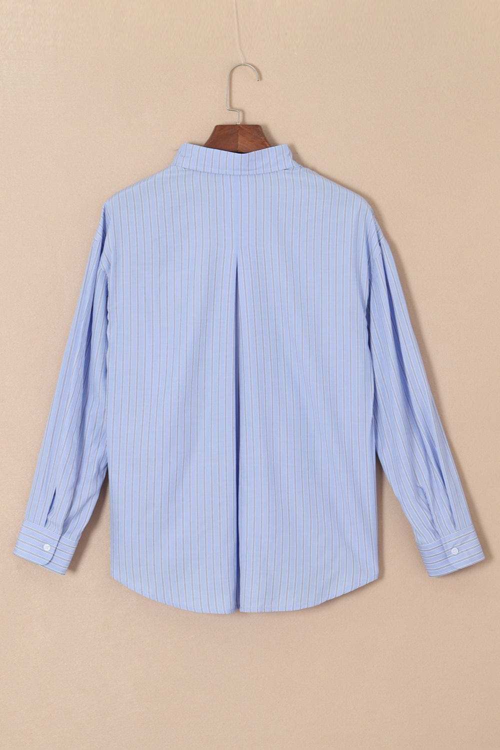 Striped Button Up Long Sleeve Shirt - Trendsi - Flyclothing LLC