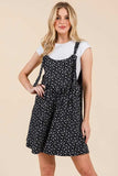 BOMBOM Floral Print Overalls with Pockets - Trendsi - Flyclothing LLC