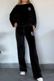 Full Size Boat Neck Long Sleeve Top and Pants Set - Trendsi - Flyclothing LLC
