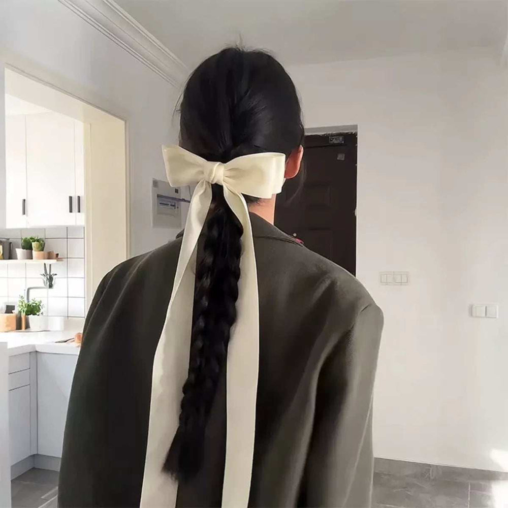 Ribbon Bow Hair Clip - Trendsi - Flyclothing LLC