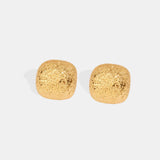 Gold-Plated Geometric Stud Earrings - Trendsi - Flyclothing LLC