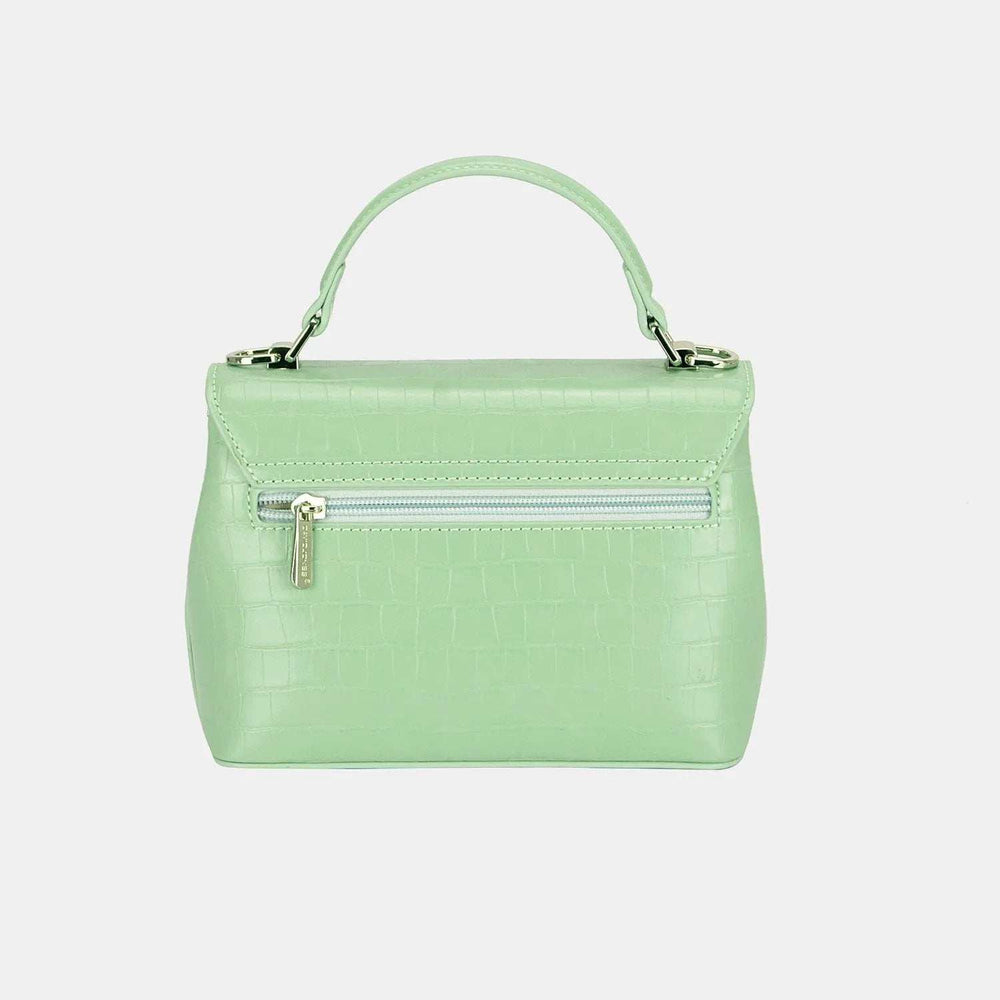 David Jones Texture PU Leather Handbag - Trendsi - Flyclothing LLC