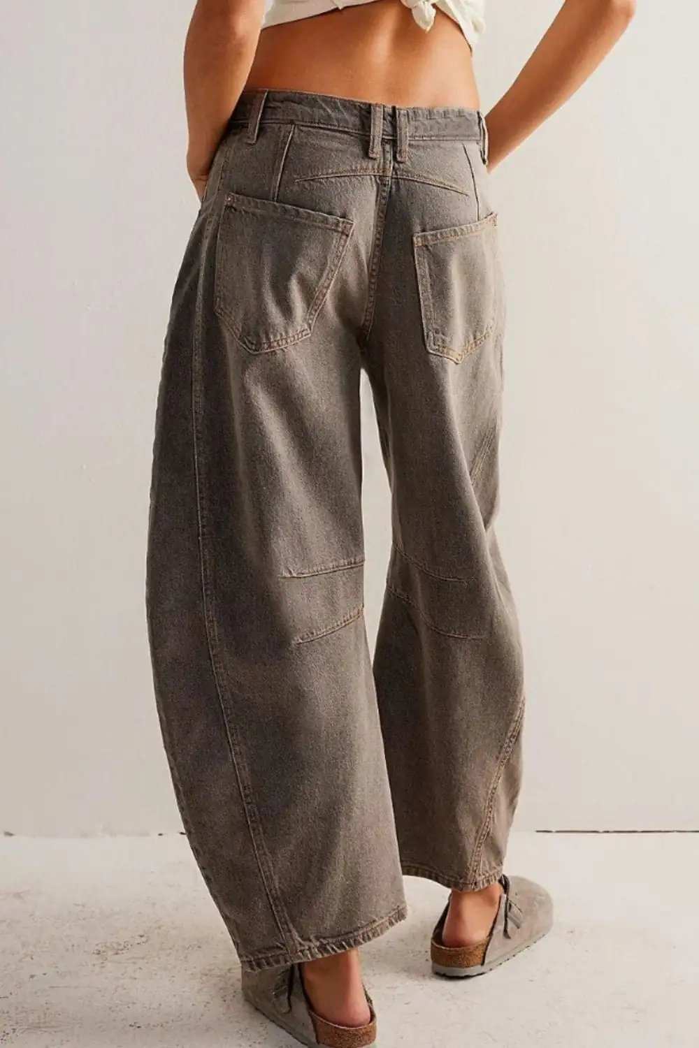 Wide Leg Jeans with Pockets - Trendsi - Flyclothing LLC