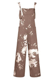 Pocketed Tie-Dye Wide Strap Overalls - Trendsi - Flyclothing LLC