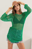 HYFVE Crochet Long Sleeve Cover Up - Trendsi - Flyclothing LLC