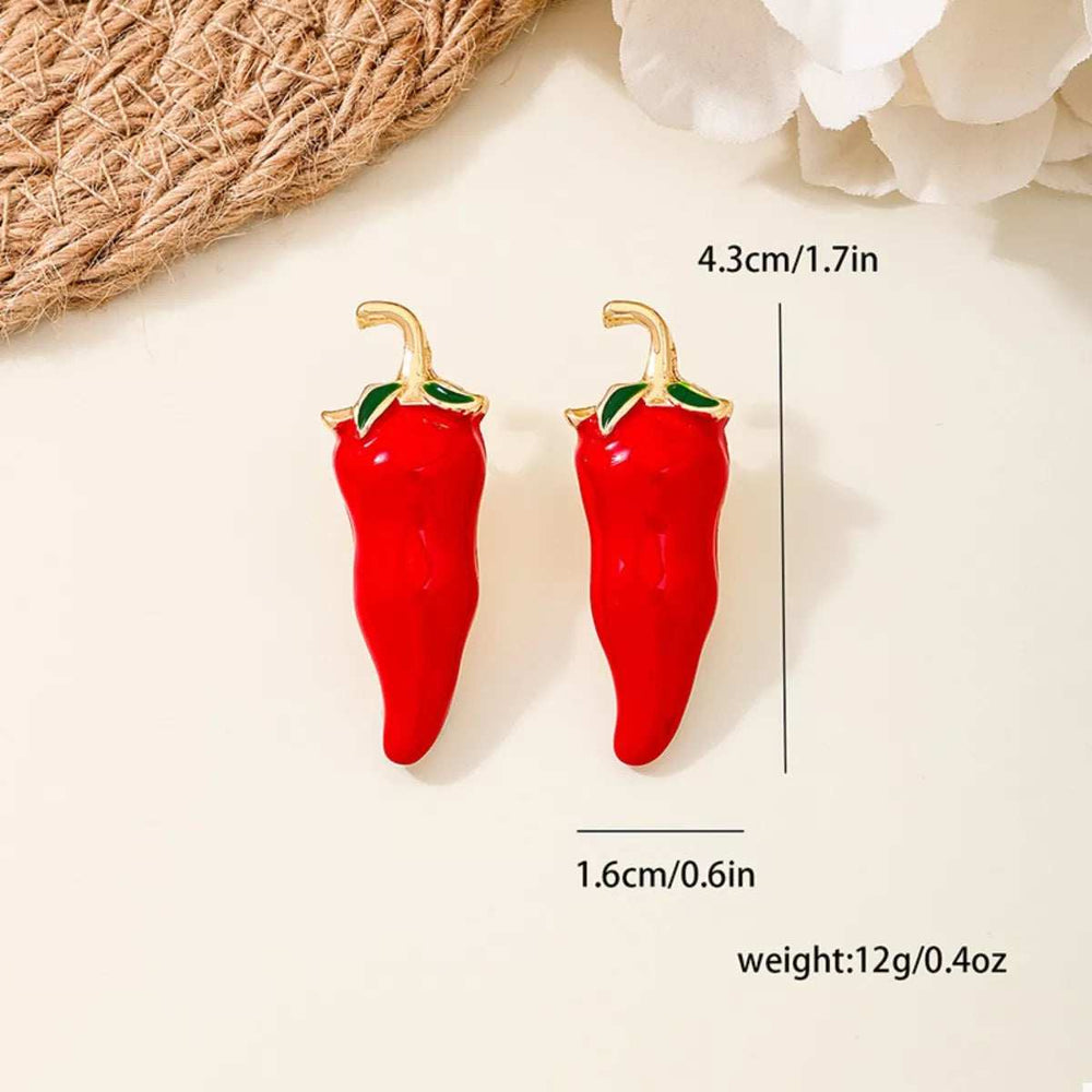 Chili Pepper Stud Earrings - Trendsi - Flyclothing LLC