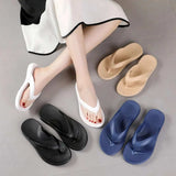Toe Post Platform Slippers - Trendsi - Flyclothing LLC