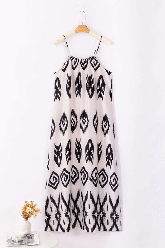 Printed Spaghetti Strap Cami Dress - Trendsi - Flyclothing LLC