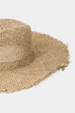 Fame Fringe Edge Straw Braided Western Fedora Hat - Trendsi - Flyclothing LLC
