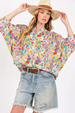 SAGE + FIG Button Down Floral Shirt - Trendsi - Flyclothing LLC