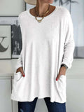 Full Size Round Neck Long Sleeve T-Shirt - Trendsi - Flyclothing LLC