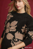 Umgee Floral Long Sleeve Sweater - Trendsi - Flyclothing LLC