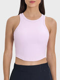 Round Neck Racerback Active Tank - Trendsi - Flyclothing LLC