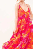 And The Why Floral Tiered Maxi Cami Dress with Pockets - Trendsi - Flyclothing LLC