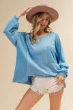 BiBi Oversized Pocket Front Sweatshirt - Trendsi - Flyclothing LLC