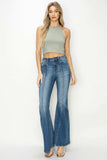RISEN Full Size High Rise Front Seam Detailed Flare Jeans - Trendsi - Flyclothing LLC