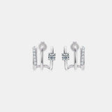 Moissanite 925 Sterling Silver Earrings - Trendsi - Flyclothing LLC