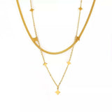18K Gold-Plated Minimalist Necklace - Trendsi - Flyclothing LLC