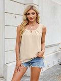 Ruched Scoop Neck Tank - Trendsi - Flyclothing LLC