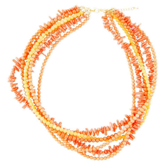 Celosia Coral Torsade Necklace - Barse Jewelry - Flyclothing LLC