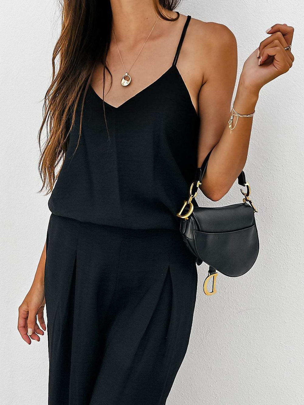 Spaghetti Strap Cami and Wide Leg Pants Set - Trendsi - Flyclothing LLC