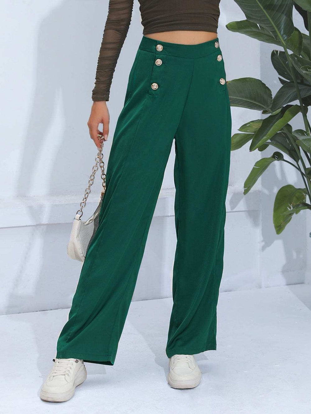 Wide Leg Pants - Trendsi - Flyclothing LLC