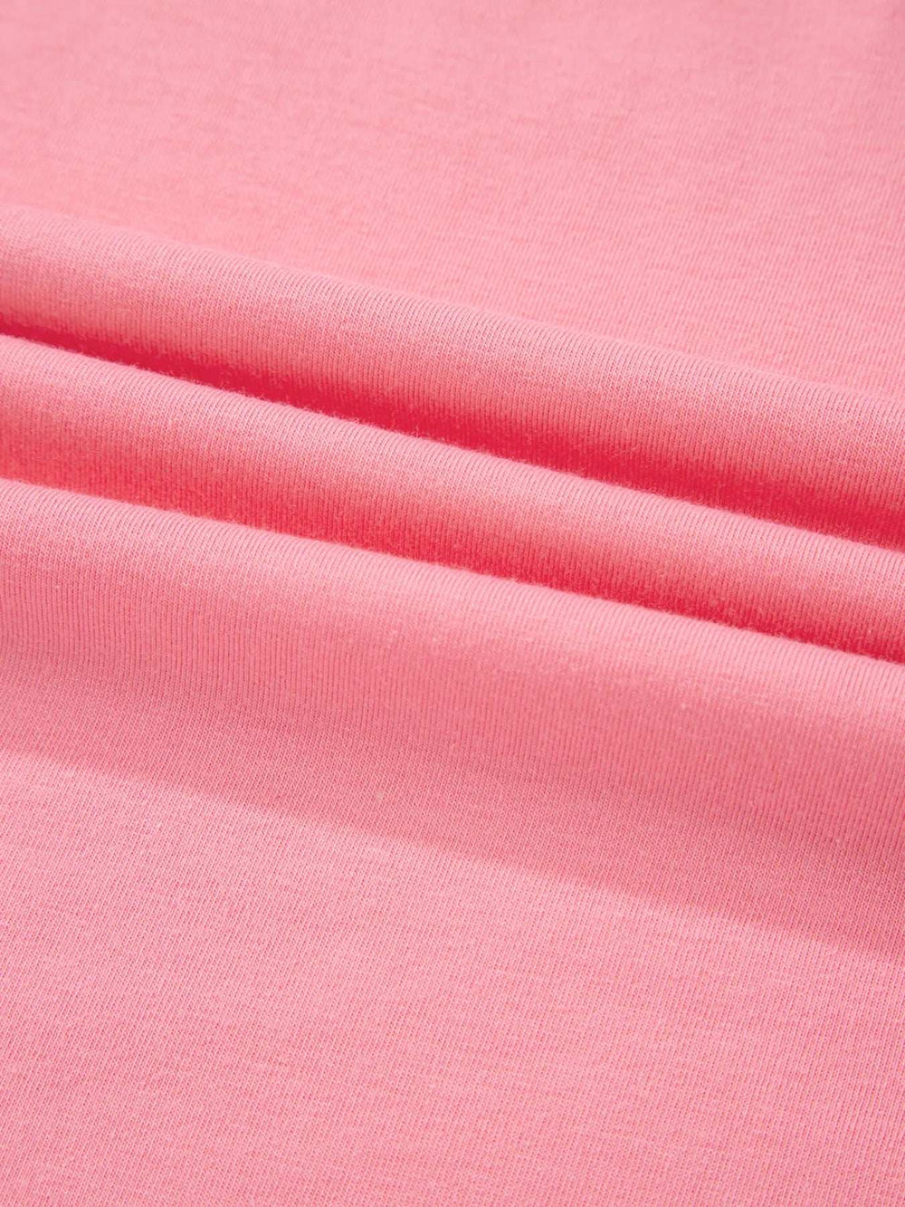 Ruffle Hem Round Neck Relaxed T-Shirt - Trendsi - Flyclothing LLC