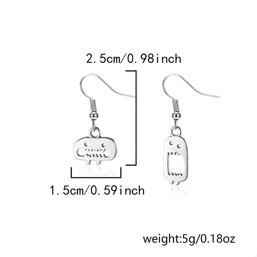 Halloween Asymmetrical Drop Earrings - Trendsi - Flyclothing LLC